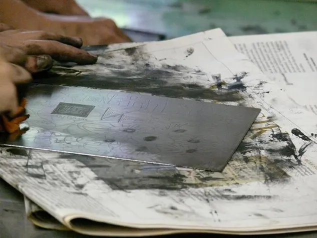 Bild: Kunstkurs nahe der Ostsee - Radierkurs mit Ute Gallmeister