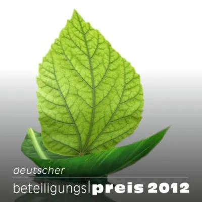 Bild: Dr. Helmut Knepel und Ludwig Riepl erhalten 2012 den Deutschen BeteiligungsPreis