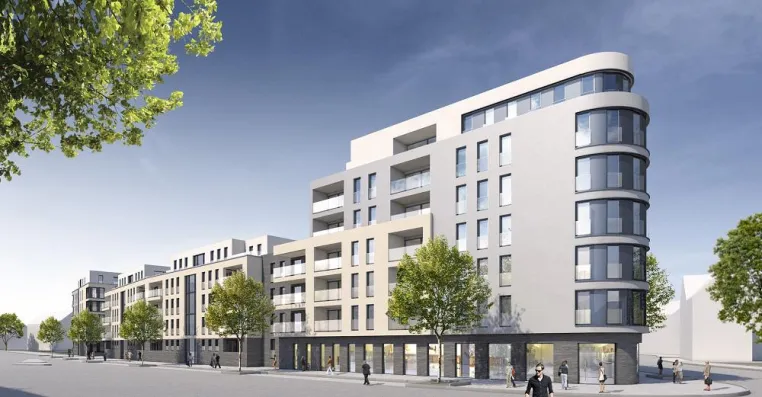 FBW baut 136 schlüsselfertige Einheiten in der Hospitalstraße (Hanau) Bild: FBW baut 136 schlüsselfertige Einheiten in der Hospitalstraße (Hanau)