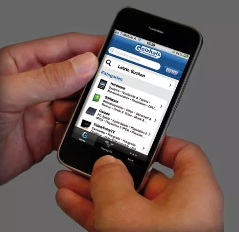 Bild: Geizhals goes iPhone: Kostenlose App macht die Preisvergleichsplattform noch mobiler
