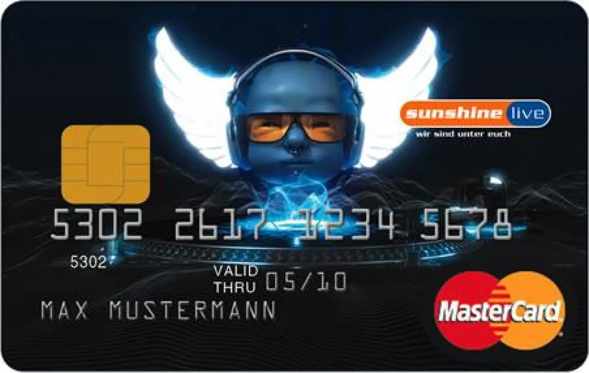 Die neue Sunshine Live MasterCard aus dem Hause GlobalHumax Ltd.