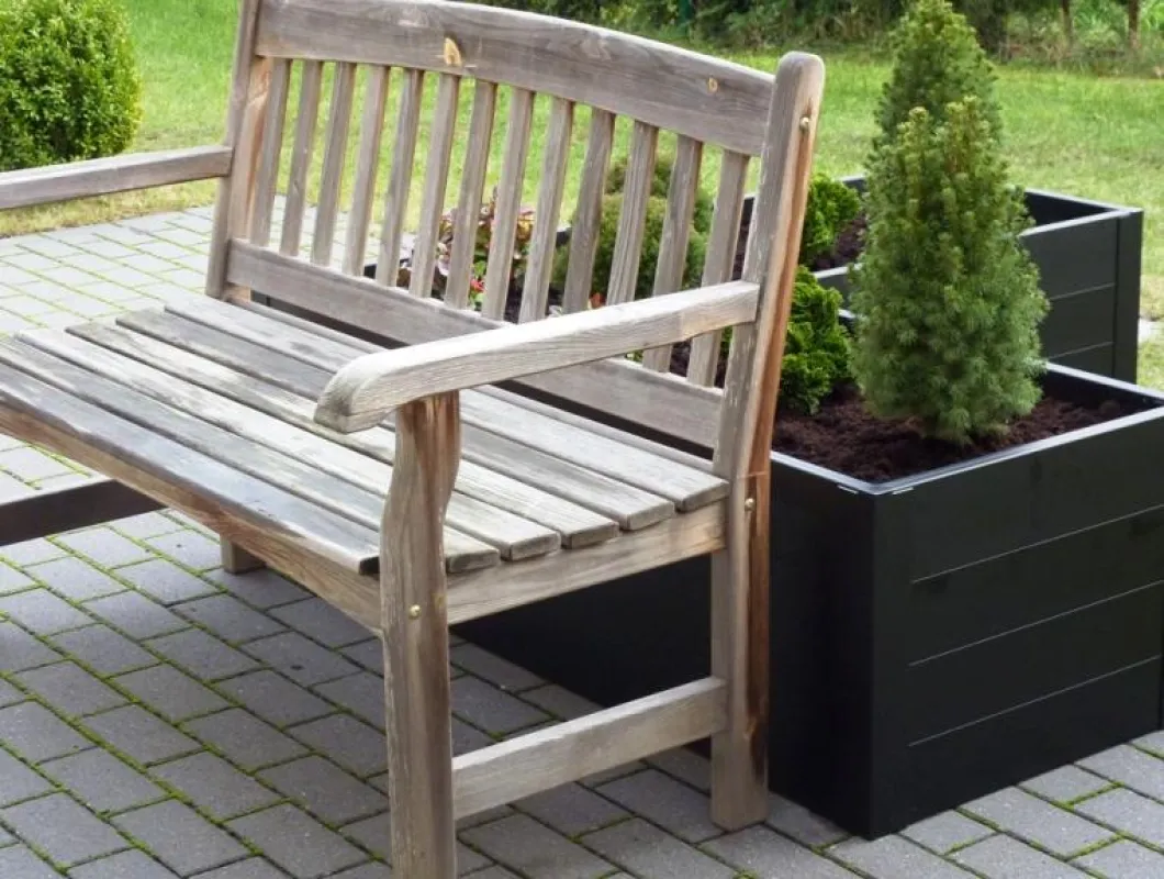 Varioklipp® Aluminium-Hochbeet mit schwarz eloxierter Oberfläche