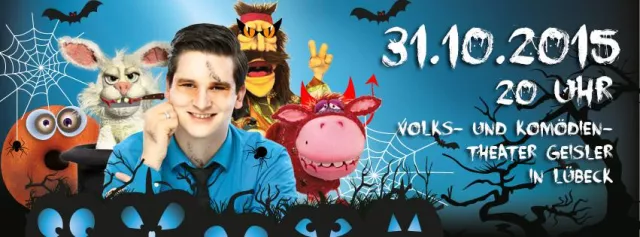 Bild: Bauchredner Tim Becker präsentiert Halloween-Special-Show