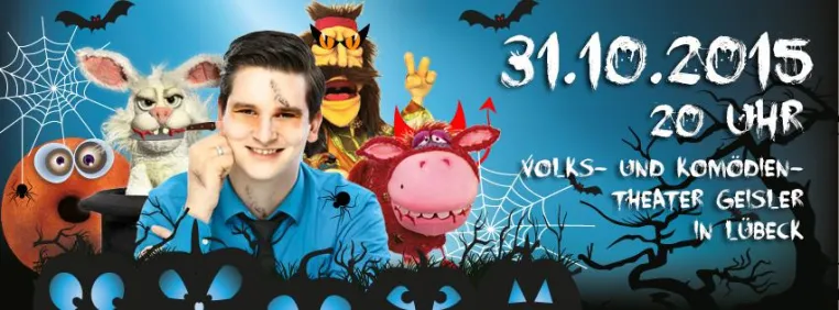 Bauchredner Tim Becker präsentiert Halloween-Special-Show Bild: Bauchredner Tim Becker präsentiert Halloween-Special-Show