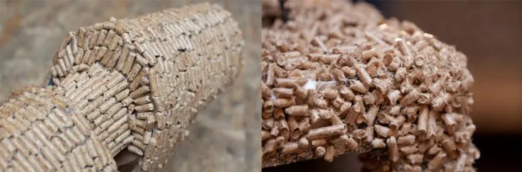 Bild: Moderner Brennstoff Pellets wird zu Wohlfühl-Kunst