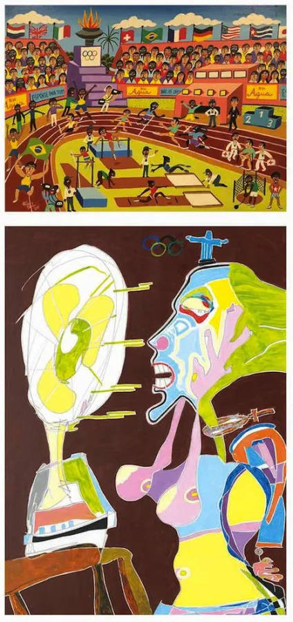 Fabio Sombra, O Estadio Olímpico, 2000, 54 x 73 cm Anna Speranza, 2016, 70 x 50 cm