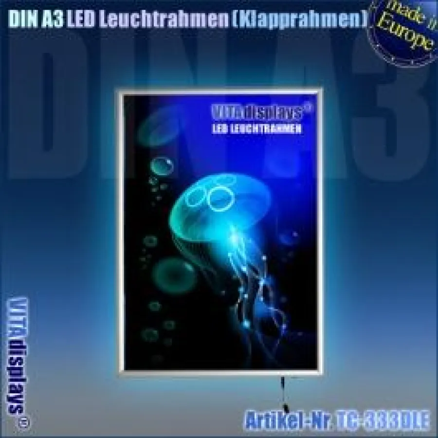 LED Leuchtrahmen vom Werbemittelhersteller VITAdisplays