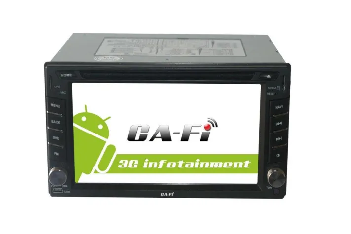 Bild: Gut kombiniert: Ein 2-DIN Infotainment System mit Android™