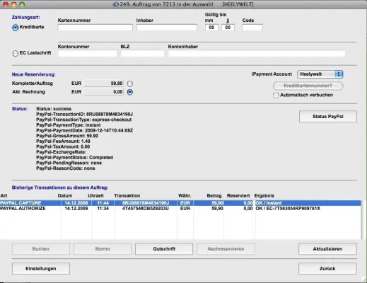 Bild: PayPal Schnittstelle von FUCHS EDV besteht den Weihnachtstest