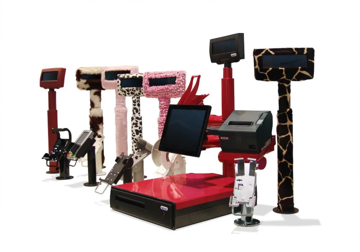 MICROS Retail Flexi-Stands können nach individuellen Wünschen gestaltet werden. (Bild: MICROS)