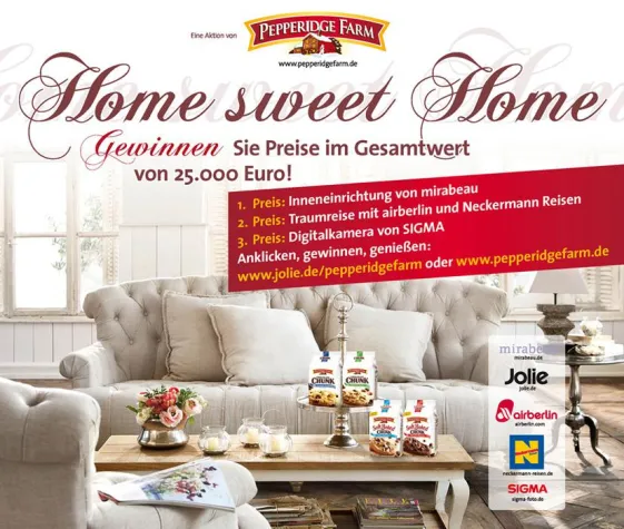 Große Promotion: Pepperidge Farm „Home sweet Home“ Bild: Große Promotion: Pepperidge Farm „Home sweet Home“