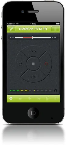 Bild: Professionelles Diktieren auf dem iPhone