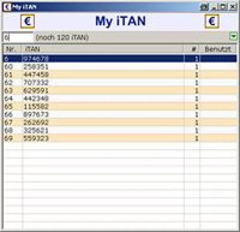 My iTAN, die TAN-Listen-Verwaltung für PC und Handy von Coss consulting & sale support.