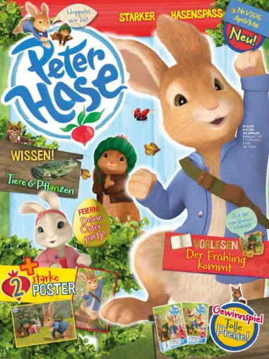 Premiere zu Ostern: „Peter Hase“ hoppelt ins Zeitschriftenregal Bild: Premiere zu Ostern: „Peter Hase“ hoppelt ins Zeitschriftenregal