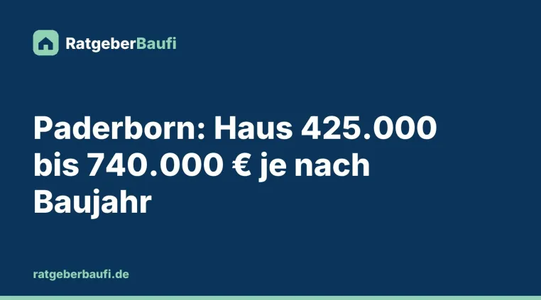 Was kostet eine Wohnung oder ein Haus in Paderborn 2026? Das Baujahr macht den Preis Bild: Was kostet eine Wohnung oder ein Haus in Paderborn 2026? Das Baujahr macht den Preis
