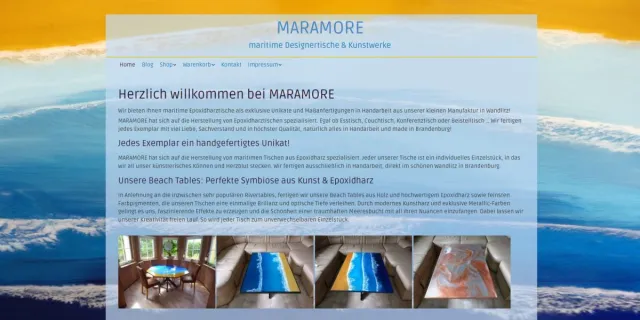 Bild: MARAMORE stellt Serie mit Beach Tables vor