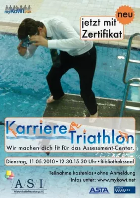 Bild: Karriere-Triathlon I: MyKoWi.net macht Studierende und AbsolventInnen fit für das Assessment-Center