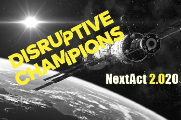 BOLDLY GO INDUSTRIES startet Disruptive Champions Initiative auf der NextAct2020 Bild: BOLDLY GO INDUSTRIES startet Disruptive Champions Initiative auf der NextAct2020