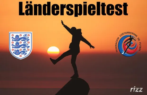 Bild: England - Costa Rica football Test Russia 2018 in Kreuzberg, Berlin auf Leinwand