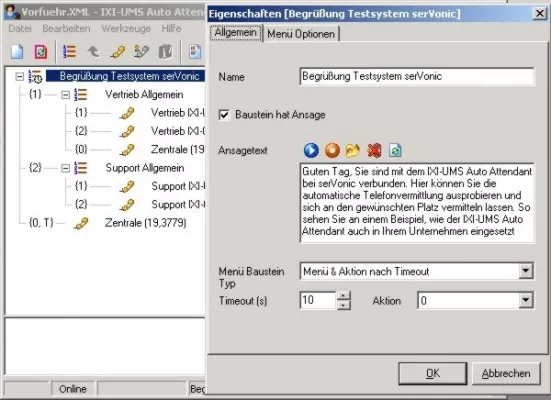Bild: Probehören: IXI-UMS Auto Attendant - Die indivduelle automatische Telefonvermittlung