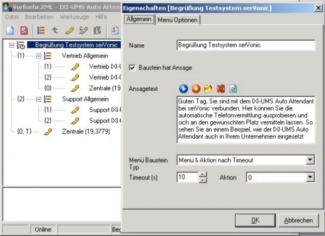 Bild: Probehören: IXI-UMS Auto Attendant - Die indivduelle automatische Telefonvermittlung