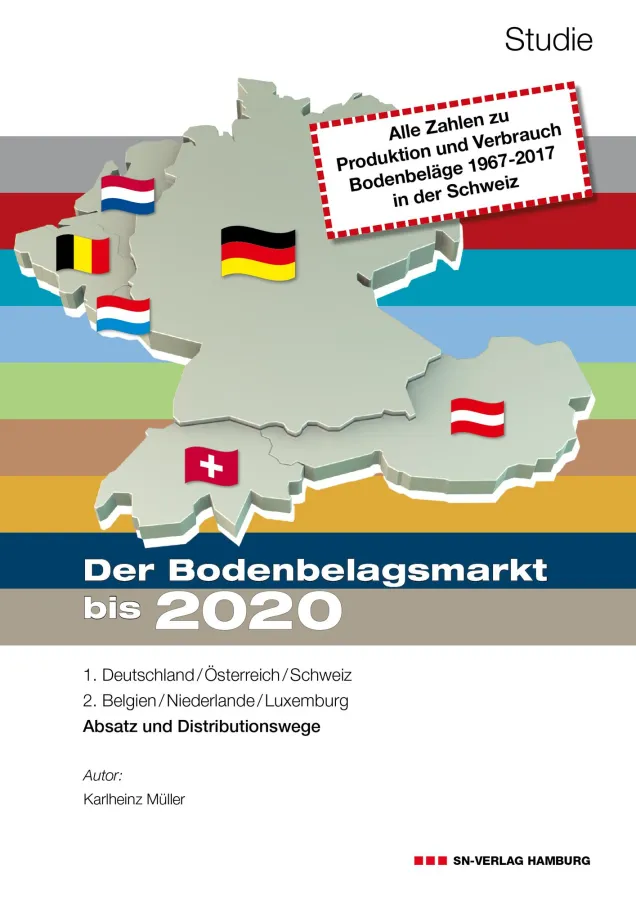 Studie nennt die Absatzmengen von Bodenbelägen für die Märkte D/A/CH und BeNeLux.