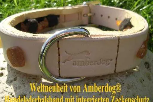 Das erste Hundelederhalsband mit integriertem Zeckenschutz, völlig ohne Chemie Bild: Das erste Hundelederhalsband mit integriertem Zeckenschutz, völlig ohne Chemie