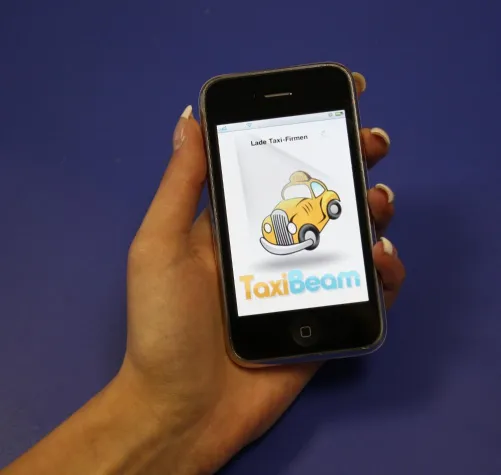 Bild: Taxi bestellen mit einem Klick per iPhone