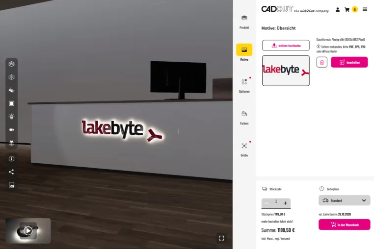 LED-Logos mit Sofortpreis Bild: LED-Logos mit Sofortpreis