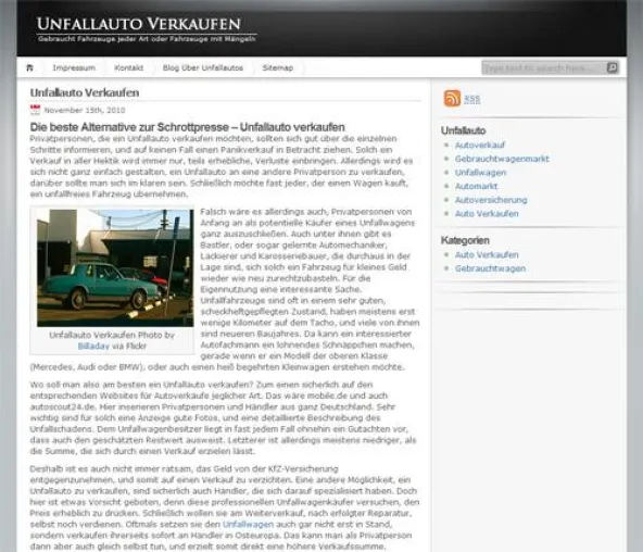 Bild: Tipps und Hilfe beim Unfallauto Verkauf