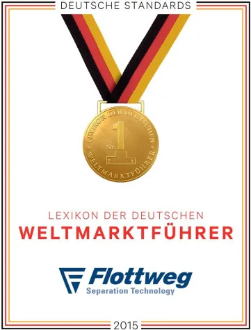 Flottweg als deutscher Weltmarktführer ausgezeichnet Bild: Flottweg als deutscher Weltmarktführer ausgezeichnet