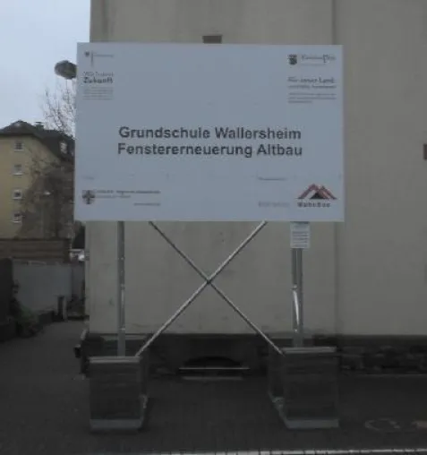 Bild: Bauschilder Konjunkturpaket II