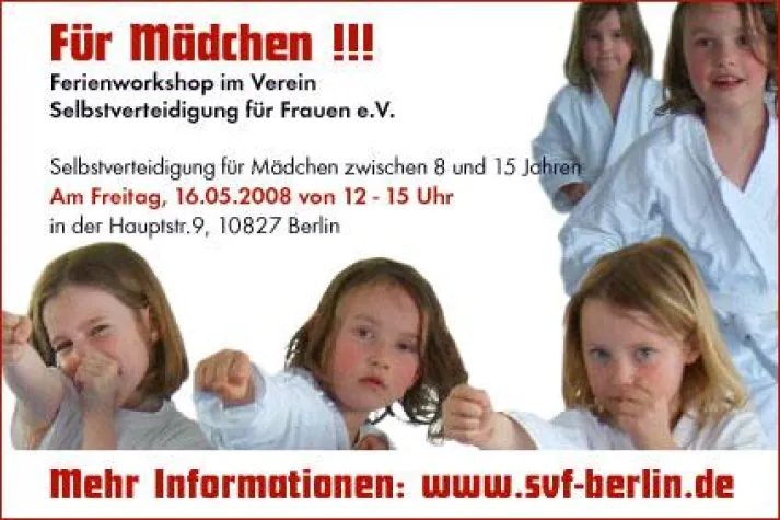 Bild: Ferienworkshop für Mädchen Verein Selbstverteidigung für Frauen e.V.