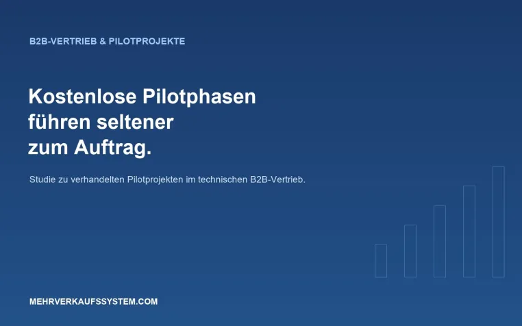 Bild: Studie: Kostenlose Pilotprojekte im B2B-Vertrieb führen seltener zum Auftrag