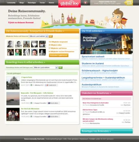 Bild: Neue Reisecommunity globalzoo.de gibt Weltenbummlern ein Zuhause