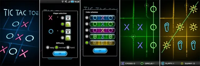 Bild: Tic Tac Toe Glow erreicht Top 100 des Google Android Market