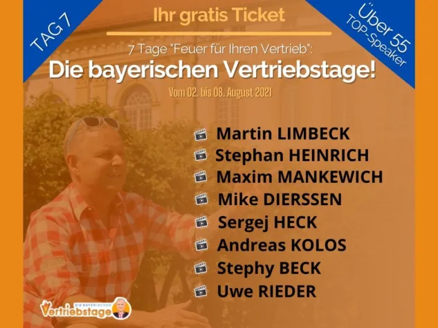 Bild: O´zapft is! Heute Tag 7 bei "Die bayerischen Vertriebstage" von Uwe Rieder, der bayerische Vertriebsfreak