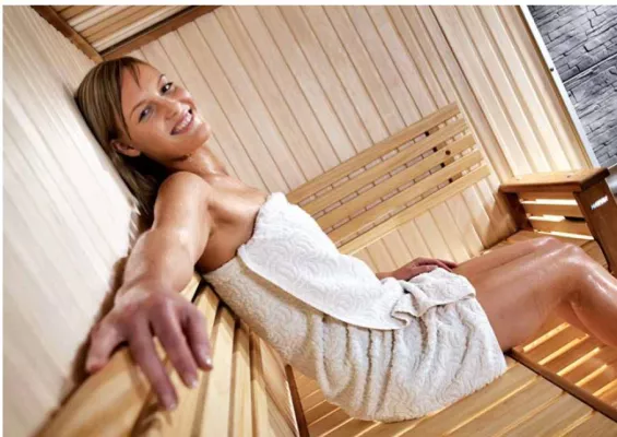 Bild: Vor der Sauna ist in der Sauna