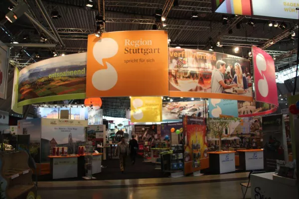 Bild: GEMCO beleuchtet Messestand der Stuttgart-Marketing GmbH