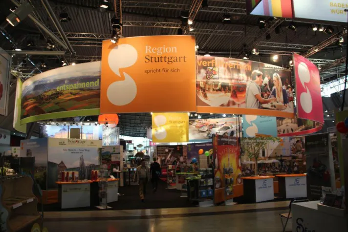 Bild: GEMCO beleuchtet Messestand der Stuttgart-Marketing GmbH