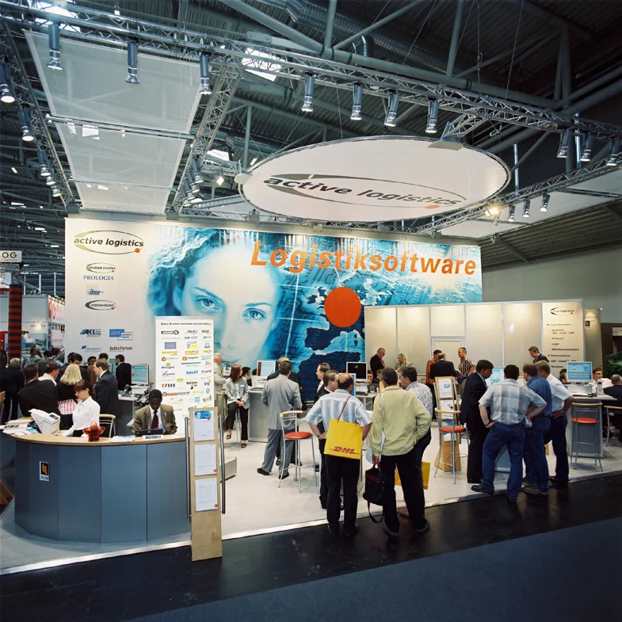 Messestand der active logistics GmbH auf der transport logistic 2005