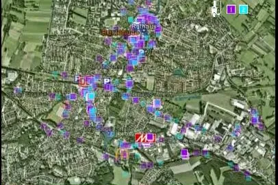 Promotionerfolge dargestellt mit GPS und Google Earth Bild: Promotionerfolge dargestellt mit GPS und Google Earth
