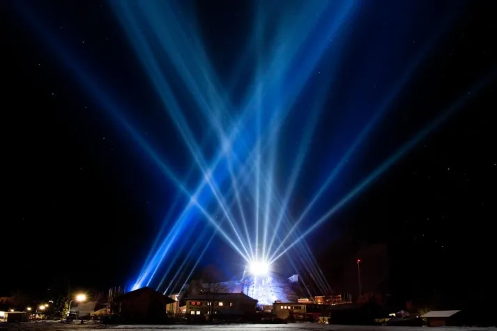 Bild: OSRAM und A&O Technology ließen alpine Ski WM erstrahlen