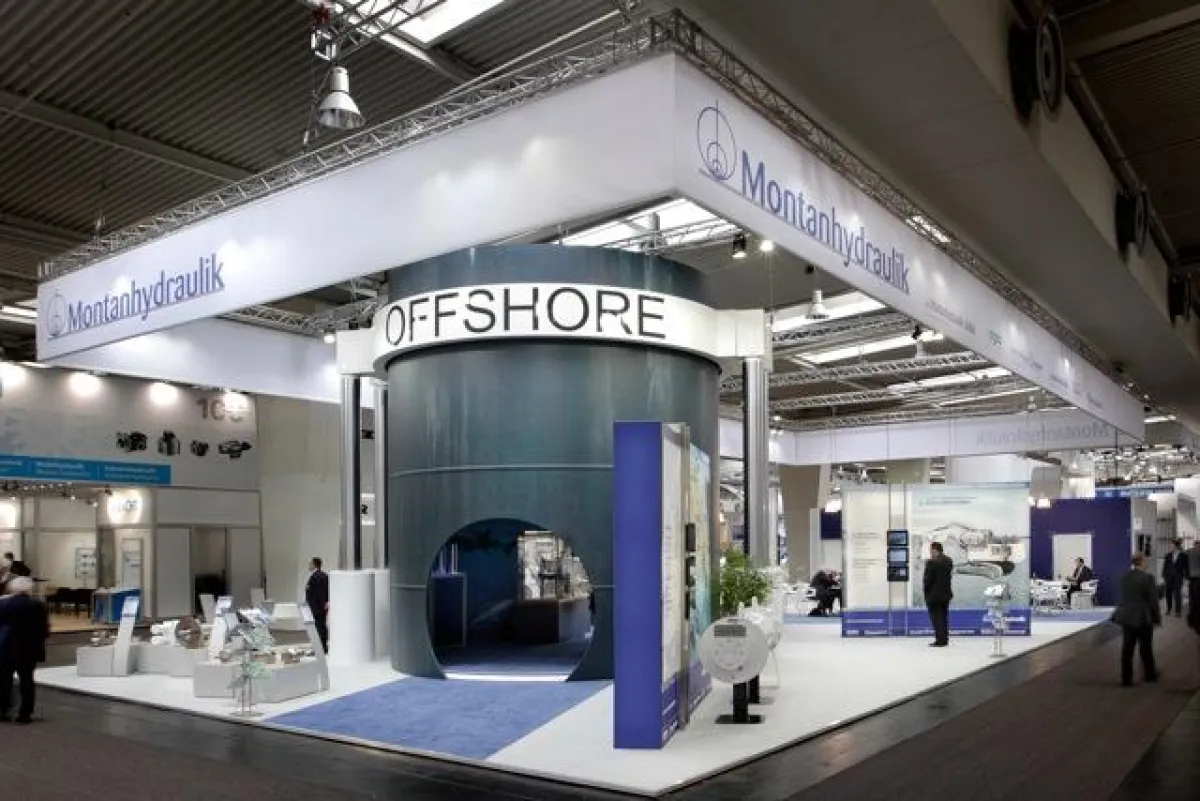 Offshore Themenstand auf der Hannovermesse