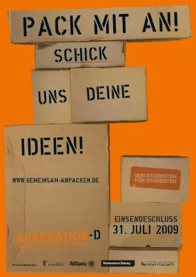 Bild: Von Studenten für Studenten - Bundesweiter Ideenwettbewerb GENERATION-D startet in die zweite Runde