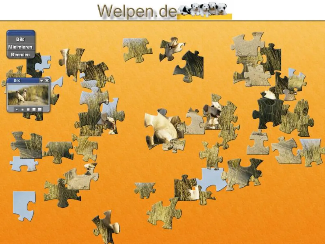 Kostenlose Puzzlespiele bei Welpen.de