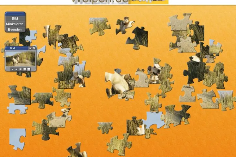 Bild: Kostenlose Puzzlespiele von Welpen.de