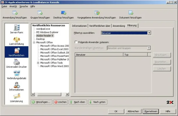 Bild: Neue Version 6.1 des 2X ApplicationServers ergänzt Windows 2008 Server um fehlende Funktionalität