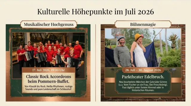 Bild: Juli-Highlights auf Wasserschloss Mellenthin