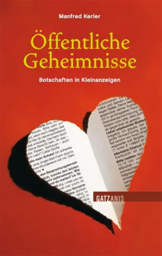 Buch-Neuerscheinung: Öffentliche Geheimnisse - Botschaften in Kleinanzeigen Bild: Buch-Neuerscheinung: Öffentliche Geheimnisse - Botschaften in Kleinanzeigen